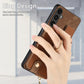 Cross Leather Ring Vertical Zipper Wallet Back Phone Case