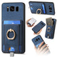 Retro Splitable Magnetic Card Bag Leather Phone Case