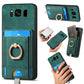 Retro Splitable Magnetic Card Bag Leather Phone Case