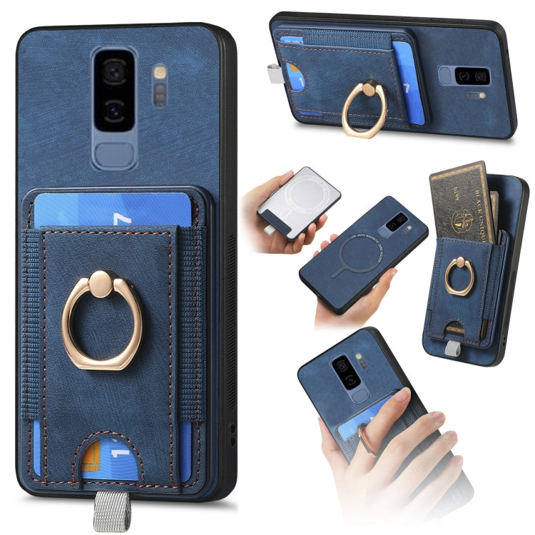 Retro Splitable Magnetic Card Bag Leather Phone Case