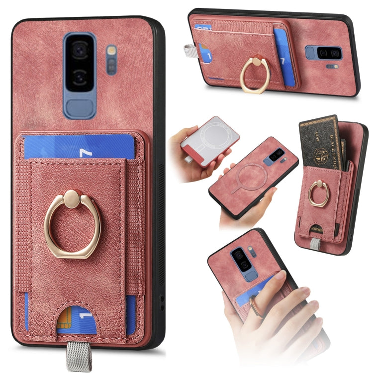 Retro Splitable Magnetic Card Bag Leather Phone Case