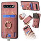 Retro Splitable Magnetic Card Bag Leather Phone Case