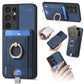 Retro Splitable Magnetic Card Bag Leather Phone Case