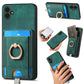 Retro Splitable Magnetic Card Bag Leather Phone Case
