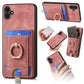Retro Splitable Magnetic Card Bag Leather Phone Case