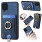 Retro Splitable Magnetic Card Bag Leather Phone Case