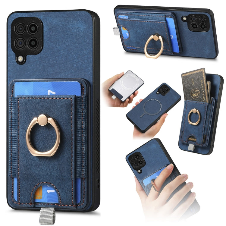 Retro Splitable Magnetic Card Bag Leather Phone Case