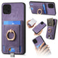 Retro Splitable Magnetic Card Bag Leather Phone Case