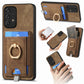 Retro Splitable Magnetic Card Bag Leather Phone Case