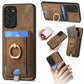 Retro Splitable Magnetic Card Bag Leather Phone Case