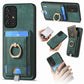 Retro Splitable Magnetic Card Bag Leather Phone Case