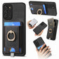 Retro Splitable Magnetic Card Bag Leather Phone Case