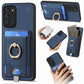 Retro Splitable Magnetic Card Bag Leather Phone Case