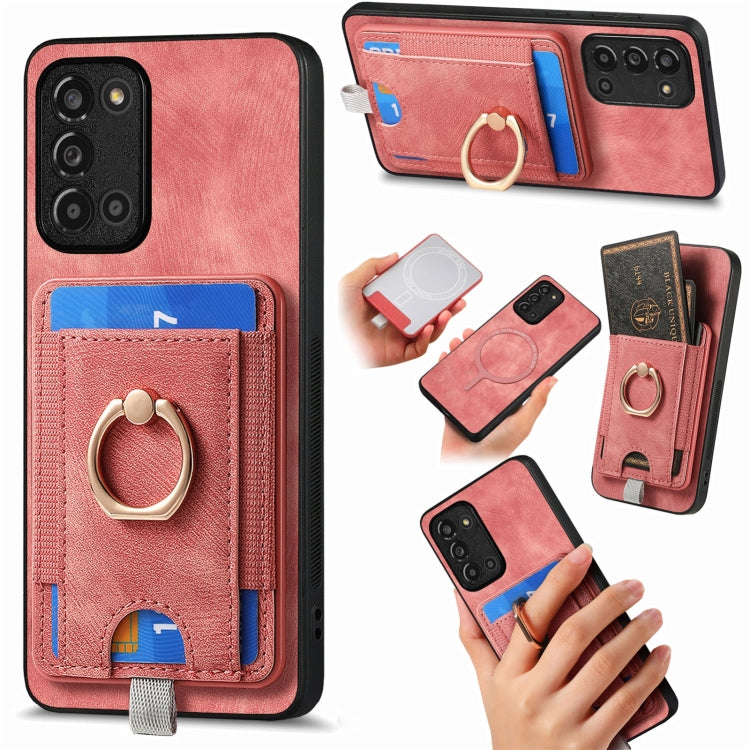 Retro Splitable Magnetic Card Bag Leather Phone Case