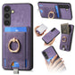 Retro Splitable Magnetic Card Bag Leather Phone Case