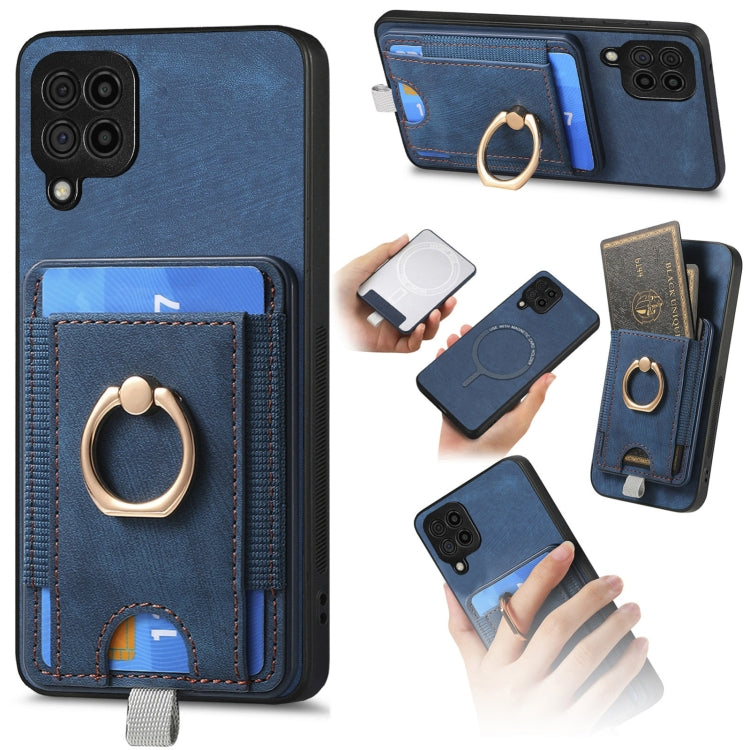 Retro Splitable Magnetic Card Bag Leather Phone Case