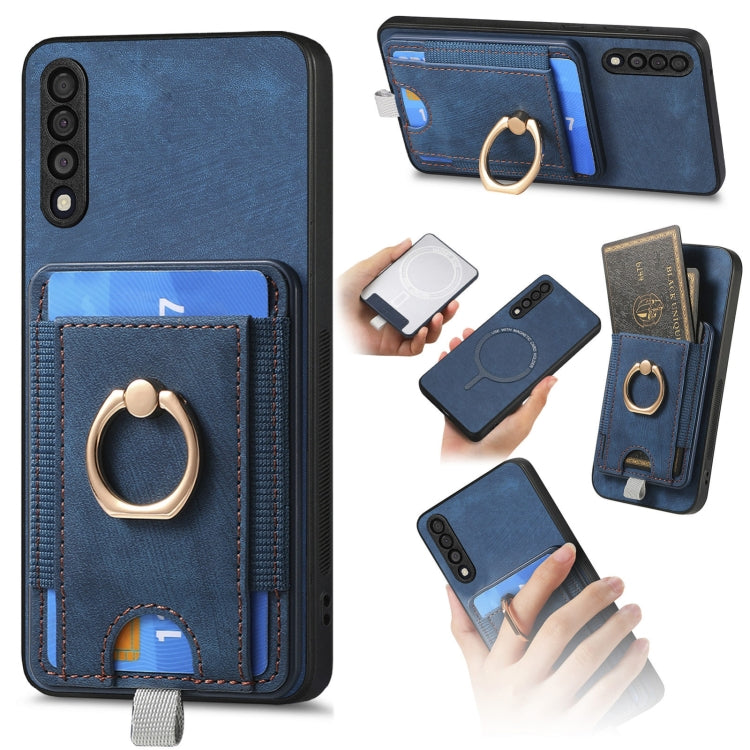 Retro Splitable Magnetic Card Bag Leather Phone Case