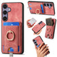 Retro Splitable Magnetic Card Bag Leather Phone Case