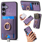 Retro Splitable Magnetic Card Bag Leather Phone Case