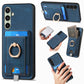 Retro Splitable Magnetic Card Bag Leather Phone Case