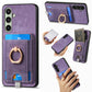 Retro Splitable Magnetic Card Bag Leather Phone Case