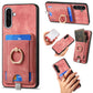 Retro Splitable Magnetic Card Bag Leather Phone Case