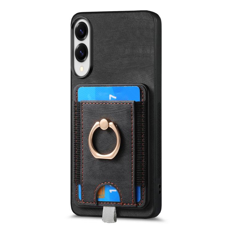 Retro Splitable Magnetic Card Bag Leather Phone Case