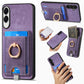 Retro Splitable Magnetic Card Bag Leather Phone Case