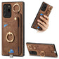 Retro Skin-feel Ring Card Bag Phone Case with Hang Loop