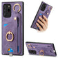 Retro Skin-feel Ring Card Bag Phone Case with Hang Loop
