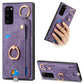 Retro Skin-feel Ring Card Bag Phone Case with Hang Loop