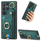 Retro Skin-feel Ring Card Bag Phone Case with Hang Loop