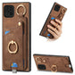Retro Skin-feel Ring Card Bag Phone Case with Hang Loop