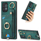 Retro Skin-feel Ring Card Bag Phone Case with Hang Loop