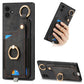 Retro Skin-feel Ring Card Bag Phone Case with Hang Loop