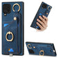 Retro Skin-feel Ring Card Bag Phone Case with Hang Loop
