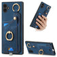 Retro Skin-feel Ring Card Bag Phone Case with Hang Loop