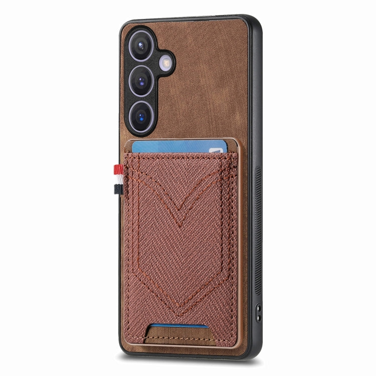 Denim Texture Leather Skin Phone Case with Card Slot