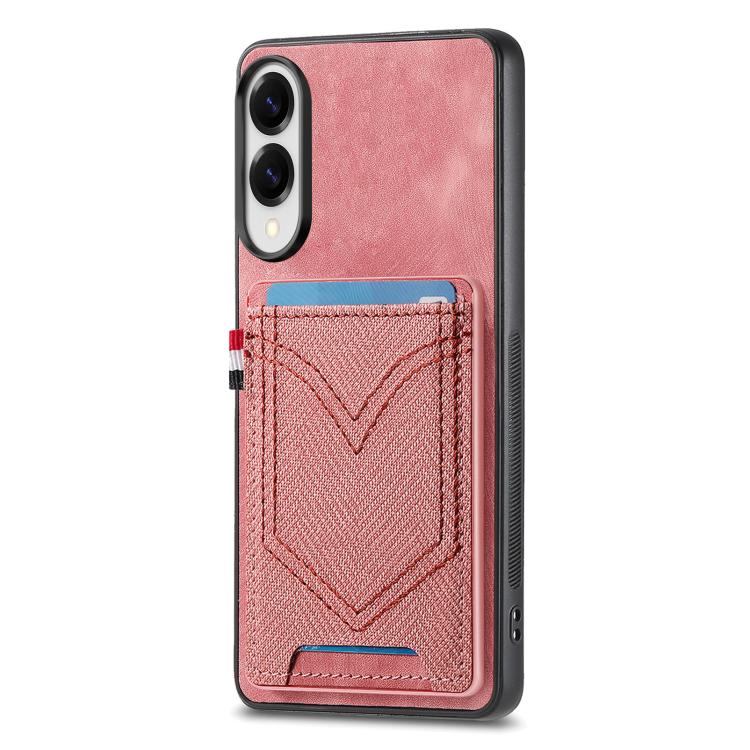 Denim Texture Leather Skin Phone Case with Card Slot