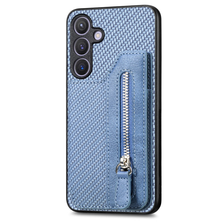 Carbon Fiber Horizontal Flip Zipper Wallet Phone Case, For Samsung Galaxy S25 Edge 5G, For Samsung Galaxy A56 5G, For Samsung Galaxy A36, For Samsung Galaxy S25 5G, For Samsung Galaxy S25+ 5G, For Samsung Galaxy S25 Ultra 5G����������������������������...