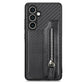 Carbon Fiber Horizontal Flip Zipper Wallet Phone Case, For Samsung Galaxy S25 Edge 5G, For Samsung Galaxy A56 5G, For Samsung Galaxy A36, For Samsung Galaxy S25 5G, For Samsung Galaxy S25+ 5G, For Samsung Galaxy S25 Ultra 5G����������������������������...