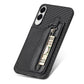 Carbon Fiber Horizontal Flip Zipper Wallet Phone Case, For Samsung Galaxy S25 Edge 5G, For Samsung Galaxy A56 5G, For Samsung Galaxy A36, For Samsung Galaxy S25 5G, For Samsung Galaxy S25+ 5G, For Samsung Galaxy S25 Ultra 5G����������������������������...