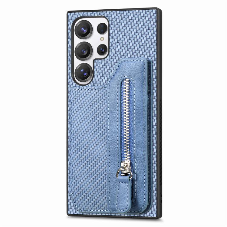 Carbon Fiber Horizontal Flip Zipper Wallet Phone Case, For Samsung Galaxy S25 Edge 5G, For Samsung Galaxy A56 5G, For Samsung Galaxy A36, For Samsung Galaxy S25 5G, For Samsung Galaxy S25+ 5G, For Samsung Galaxy S25 Ultra 5G����������������������������...