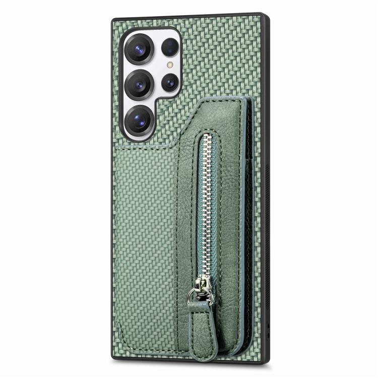 Carbon Fiber Horizontal Flip Zipper Wallet Phone Case, For Samsung Galaxy S25 Edge 5G, For Samsung Galaxy A56 5G, For Samsung Galaxy A36, For Samsung Galaxy S25 5G, For Samsung Galaxy S25+ 5G, For Samsung Galaxy S25 Ultra 5G����������������������������...