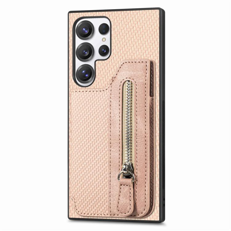 Carbon Fiber Horizontal Flip Zipper Wallet Phone Case, For Samsung Galaxy S25 Edge 5G, For Samsung Galaxy A56 5G, For Samsung Galaxy A36, For Samsung Galaxy S25 5G, For Samsung Galaxy S25+ 5G, For Samsung Galaxy S25 Ultra 5G����������������������������...