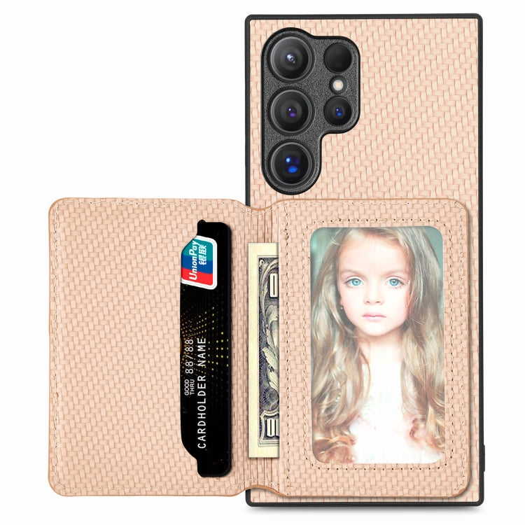 Carbon Fiber Magnetic Card Wallet RFID Blocking Phone Case, For Samsung Galaxy S25 Edge 5G, For Samsung Galaxy A56 5G, For Samsung Galaxy A36, For Samsung Galaxy S25 5G, For Samsung Galaxy S25+ 5G, For Samsung Galaxy S25 Ultra 5G�����������������������...