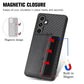 Carbon Fiber Magnetic Card Wallet RFID Blocking Phone Case, For Samsung Galaxy S23 FE 5G