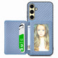 Carbon Fiber Magnetic Card Wallet RFID Blocking Phone Case, For Samsung Galaxy S25 Edge 5G, For Samsung Galaxy A56 5G, For Samsung Galaxy A36, For Samsung Galaxy S25 5G, For Samsung Galaxy S25+ 5G, For Samsung Galaxy S25 Ultra 5G�����������������������...