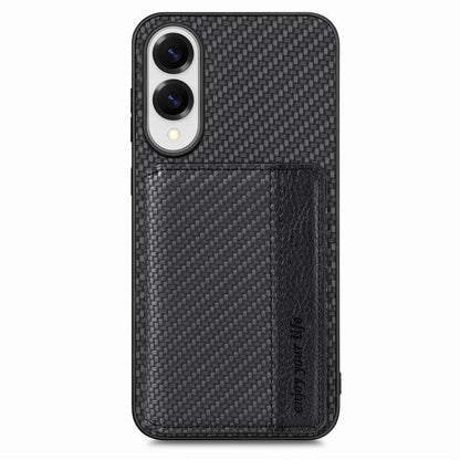 Carbon Fiber Magnetic Card Wallet RFID Blocking Phone Case, For Samsung Galaxy S25 Edge 5G, For Samsung Galaxy A56 5G, For Samsung Galaxy A36, For Samsung Galaxy S25 5G, For Samsung Galaxy S25+ 5G, For Samsung Galaxy S25 Ultra 5G�����������������������...