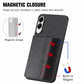 Carbon Fiber Magnetic Card Wallet RFID Blocking Phone Case, For Samsung Galaxy S25 Edge 5G, For Samsung Galaxy A56 5G, For Samsung Galaxy A36, For Samsung Galaxy S25 5G, For Samsung Galaxy S25+ 5G, For Samsung Galaxy S25 Ultra 5G�����������������������...